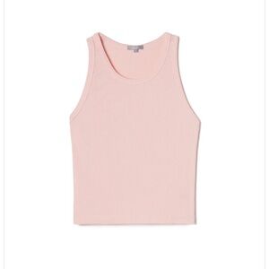 PJ Harlow Kyle Blush Ribbed Tank Top